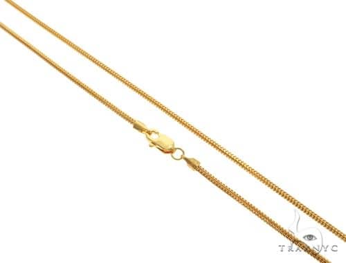 22K Yellow Gold Franco Link Chain 18 