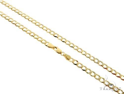 10KY Cuban Curb Link Chain 24 Inches 