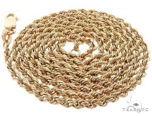 10KY Rope Link Chain 22 Inches 2.7mm 3 