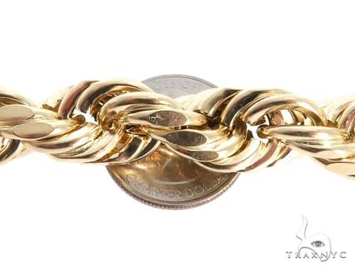 10K Yellow Gold Rope Chain 30 Inches 