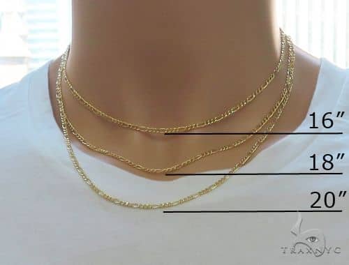 16 inch ladies gold chain