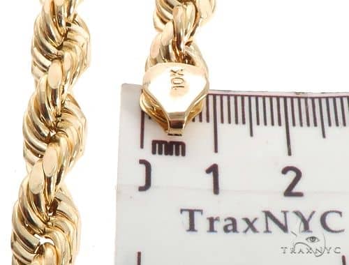10K Yellow Gold Solid Rope Chain 24 