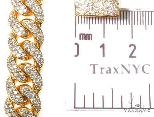 14K Yellow Gold Diamond Miami Cuban 