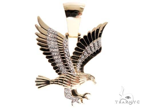 diamond eagle pendant