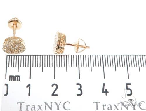 Diamond Stud Earrings Ladies Stone Yellow Gold 14k Round Cut 1 26 Ct