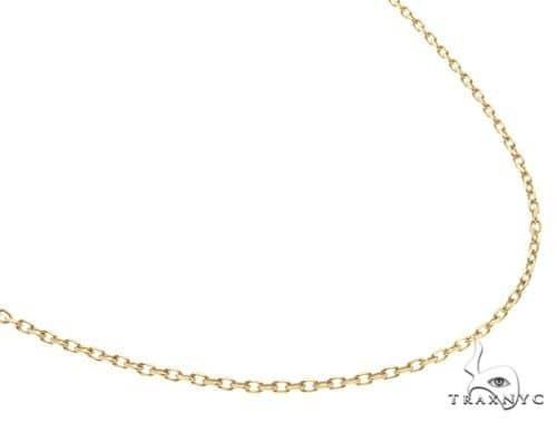 14K Yellow Gold Cable Link Chain 20 