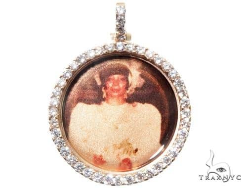14K Gold Customizable Photo Pendant 1 