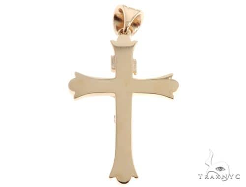 Details about   14K Yellow Gold Side Way Crucifix Ring MSRP $392