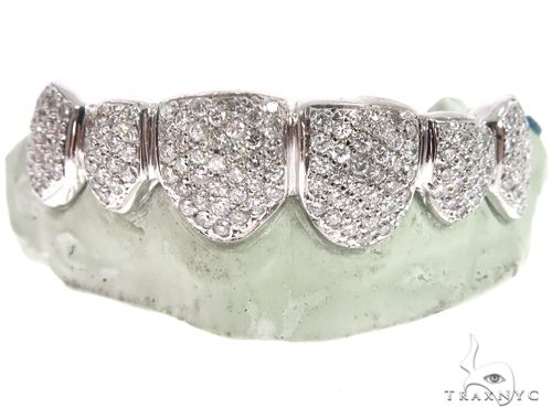 White Gold Top Grillz 64720: buy online NYC. price at TRAXNYC.