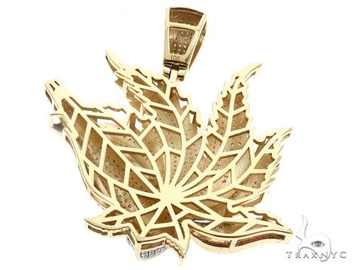 10k Yellow Gold Leaf Pendant 64768 Mens Hip Hop Round Cut 1 64 Ct - Gold Pot Leaf Pendant 10k Yellow Gold Leaf Pendant 64768 Mens Hip Hop Round Cut 1 64 Ct - Gold Pot Leaf Pendant