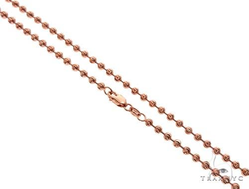 moon cut chain rose gold