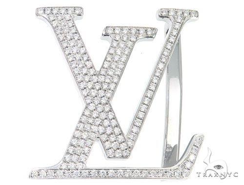 Diamond Louis Vuitton Belt Buckle 65042