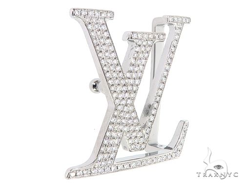 TraxNYC Diamond Louis Vuitton Belt Buckle 65042