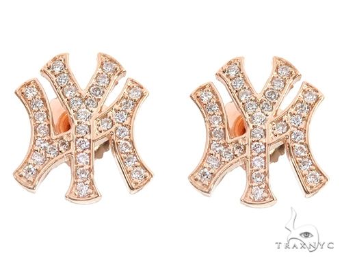 LV Rhinestone Encrusted Earrings