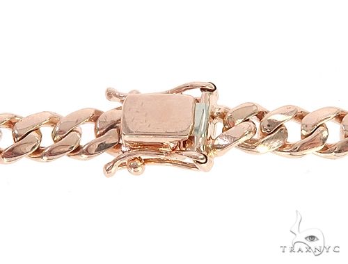 14k Rose Gold Diamond Miami Cuban Link 