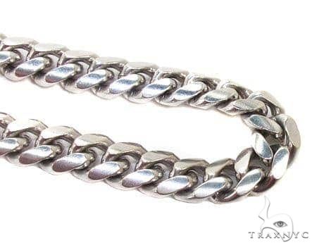 Miami Cuban Link Solid 10K White Gold 