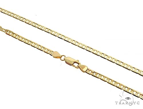 14K Yellow Gold Flat Mariner Link Chain 