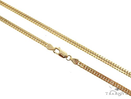Stainless Steel Gold  10mm Flat Curb Chain 30 Inch Necklace Rickis Gold Flash 