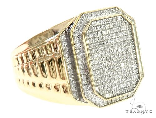 mens micro pave diamond rings