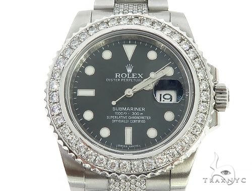 forbedre Jane Austen Også Oyster Perpetual Diamond Submariner Mens Rolex Watch 65376: buy online in  NYC. Best price at TRAXNYC.