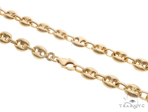 10K Yellow Gold Puffed Gucci Link 24 