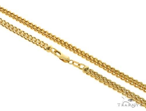 14K YG Hollow Franco Link Chain 26 