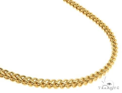 14K YG Hollow Franco Link Chain 26 