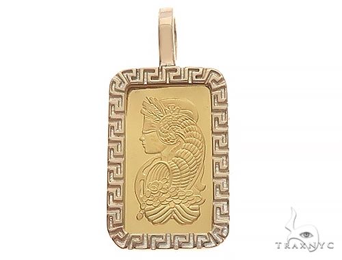nationale vlag lichtgewicht drijvend Greek Inspired Dog Tag Pendant with 2.5g PAMP Suisse Bar 65600: best price  for jewelry. Buy online in NY at TRAXNYC.