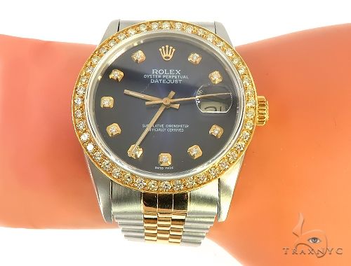 diamond embezzled rolex