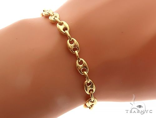 14K Yellow Gold Puffed Gucci Link 