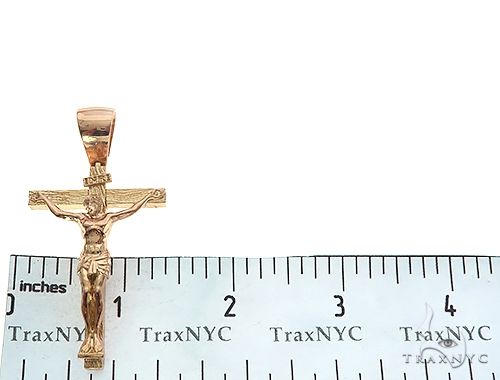 18K Rose Gold Crucifix Jesus Cross Pendant 65742: best price for