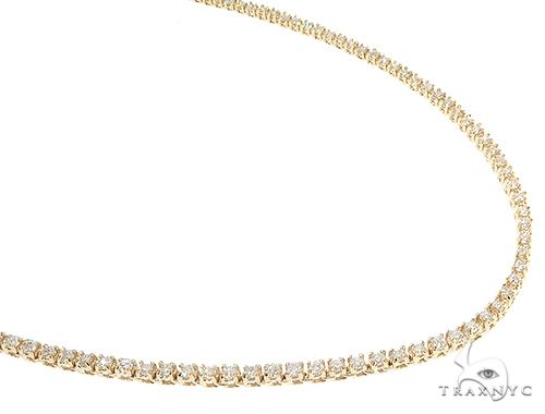 Tennis Chain Necklace Gold – High Society Jewels