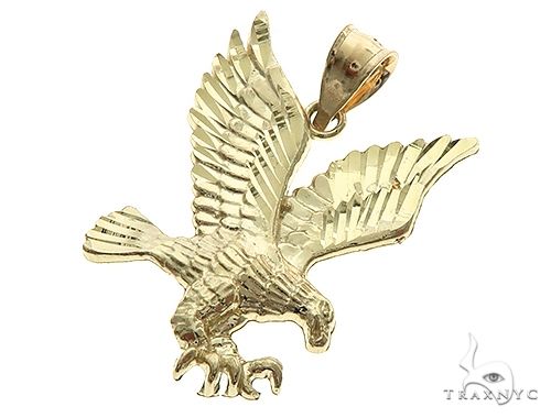 large gold eagle pendant