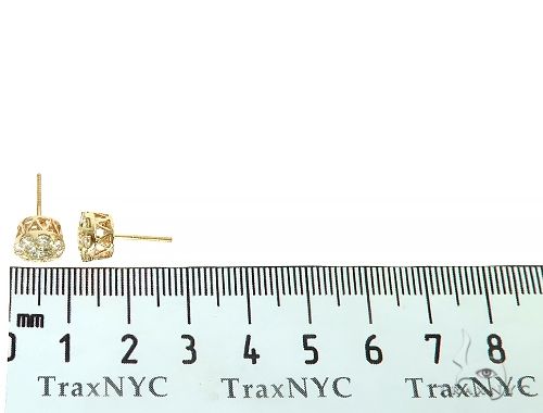 14K Gold Diamond Stud Earrings 65825