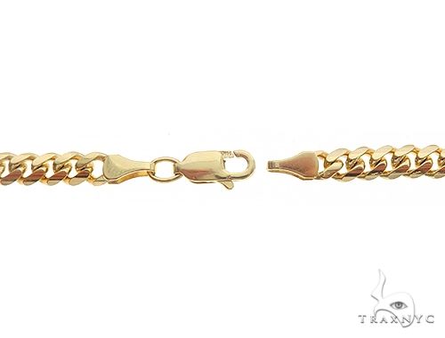 14K Yellow Gold Solid Miami Cuban Link 