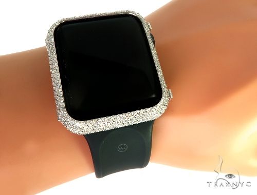 Apple Diamond Case 56472 Mens Watch Accessories White 10k Round Cut ct