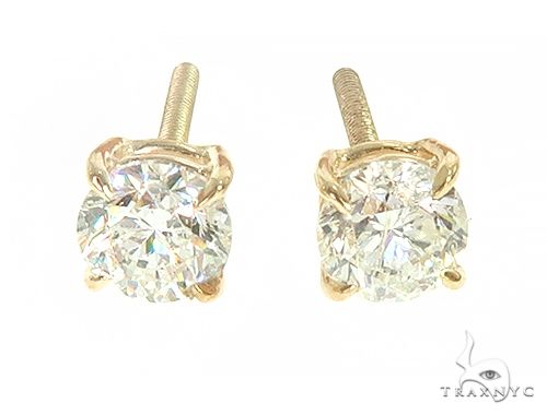 14k Gold Diamond Stud Earrings: buy online in NYC. Best price