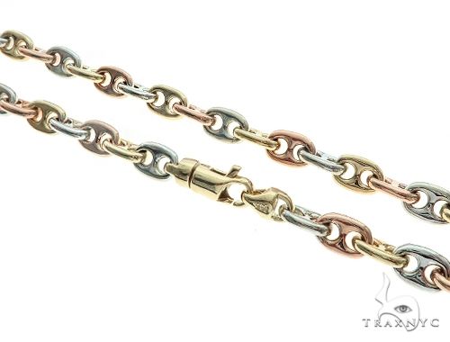 two tone gucci link chain