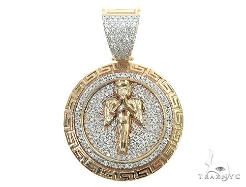 round angel pendant