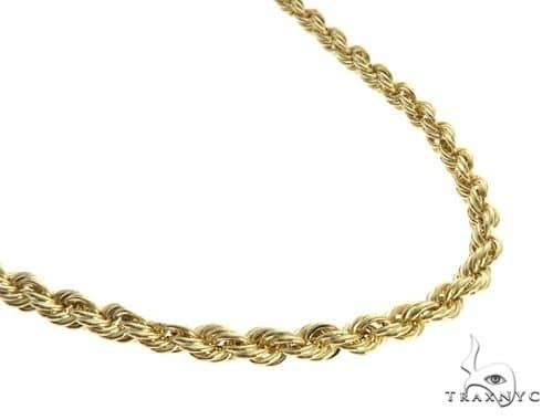 10K Yellow Gold Semi-Solid Rope Link 