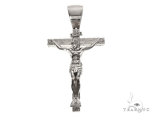 jesus cross silver