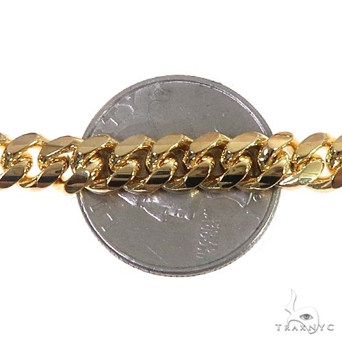 14k Ladies Miami Cuban Bracelet. Fancy 7mm Solid Gold Miami -  Sweden