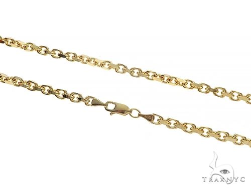 14k solid gold anchor chain