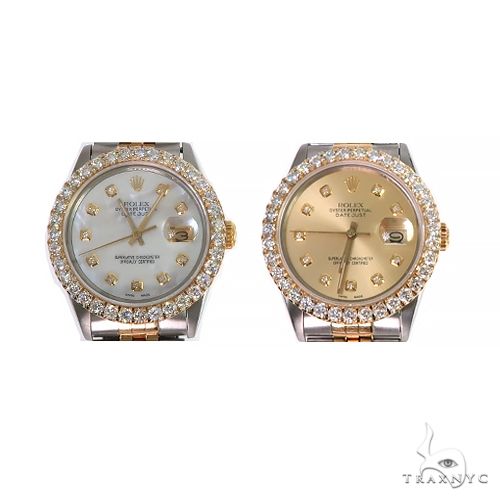 Rolex Two-Tone DateJust 36mm Diamond Bezel Watch 66521: best for jewelry. Buy online in NY at