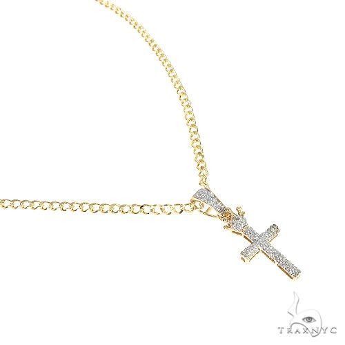 10K Yellow Gold Micro Pave Diamond 