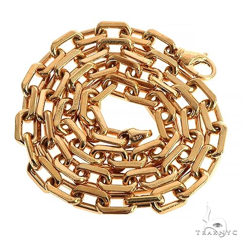 Solid 22K Yellow Gold Cable Anchor Link Chain 66964