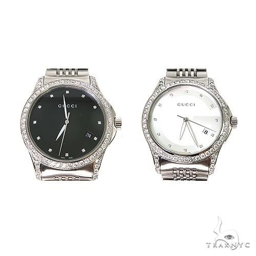 Pave Diamond G Timeless Collection Medium Version Gucci Watch 67255