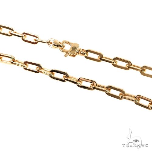 TraxNYC 18K Gold Anchor Cable Link Chain 19 Inches 5mm 1819