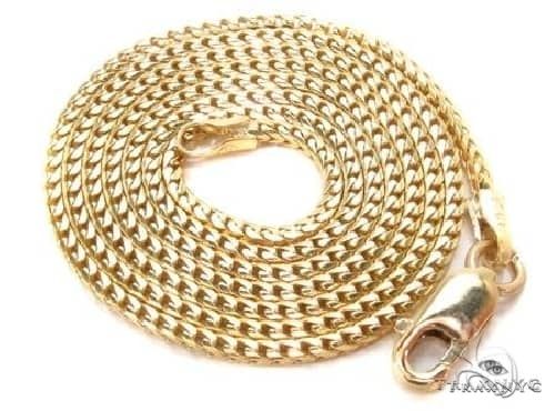 Thin Solid Franco Chain 14K Yellow Gold 
