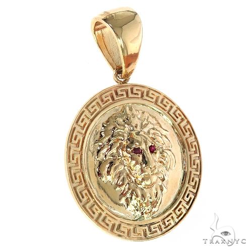 14K Yellow Gold Lion Pendant 36994: buy online in NYC. Best price